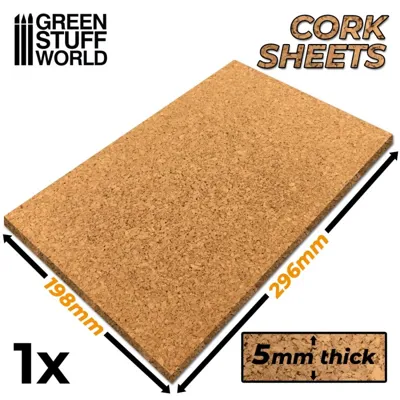 GSW Planchas de Corcho 5 mm (1008) - Green Stuff Word