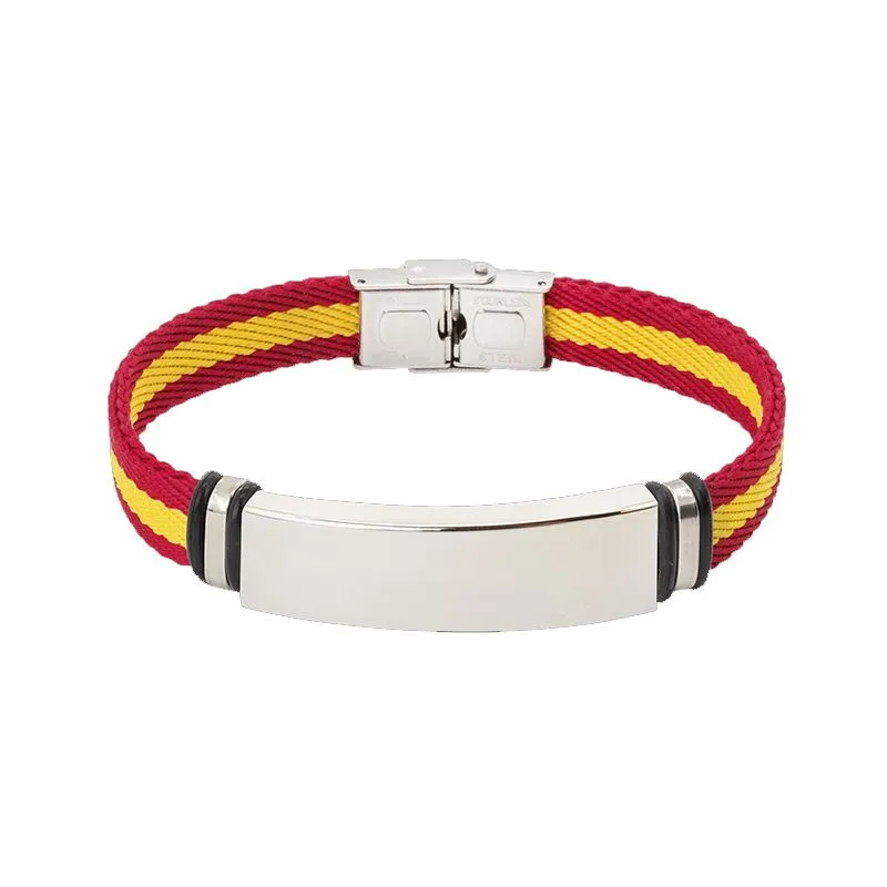 Pulsera España Acero Personalizable