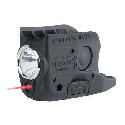 Latarka Taktyczna Na Broń Z Laserem TLR-6 HL - Glock 42/43 - Czarny - L-69340 - Streamlight