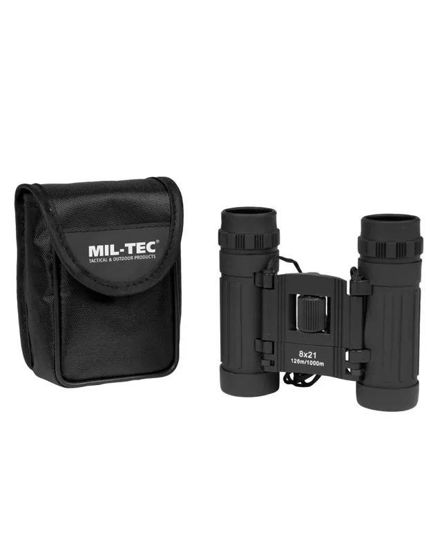 Mil-Tec Fernglas Faltbar 8x21 - Direkt Bestellen! · Negro