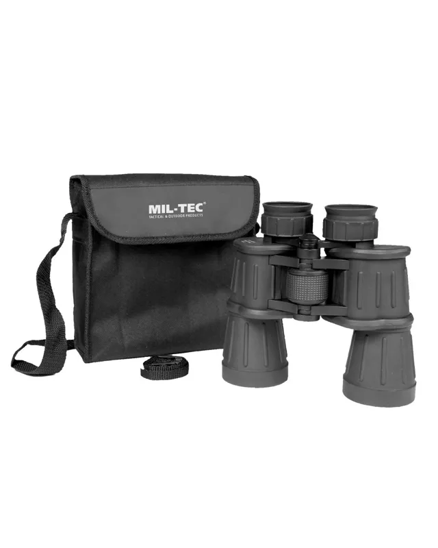 Mil-Tec Fernglas Gummiarmiert 7x50 - Hier Kaufen! · Negro