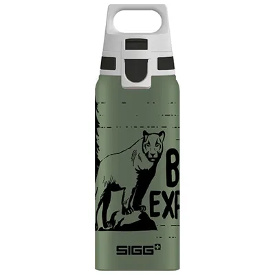 Alutrinkflasche WMB One Brave Mountain Lion 0,6 Liter Einhandverschluss - SIGG