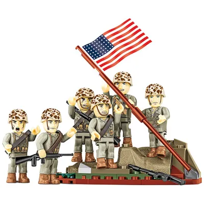 Historical Collection Bausatz Soldaten IWO JJIMA 1945 87 Teile 2059 - Cobi