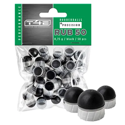 Gummikugeln RUB 50 Precision Rubber Balls KALIBER.50 - 50 Stück - T4E