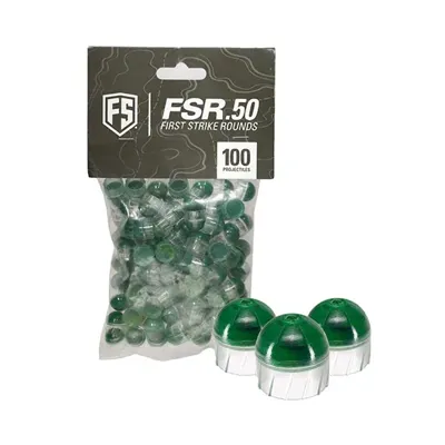 Farbkugeln FSR.50 Präzisionskugeln KALIBER.50 - 100 Stück Grün - First Strike