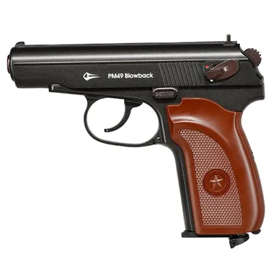 PM49 CO2 Luftpistole Kal. 4,5 mm BB Metallschlitten - Borner