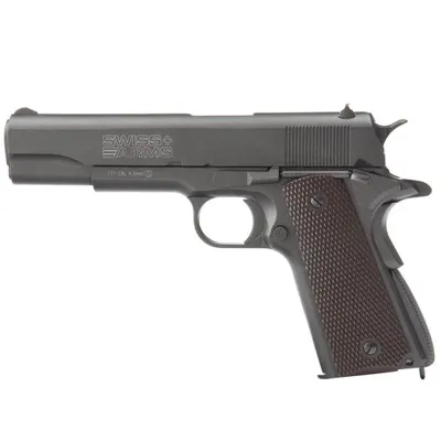 P1911 CO2 Luftpistole Kal. 4,5mm BB Vollmetall Blobwack - Swiss Arms