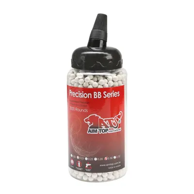 AIM Top Extreme Precision BBs 0.30g 2.000ER Speedloader Weiss - AimTop