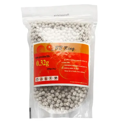 Precision BBs 0.32g 2.500ER Beutel Weiss - BB King