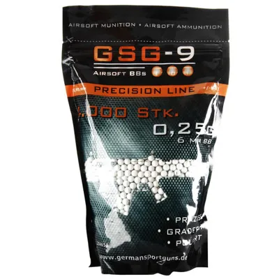 GSG-9 Precision Line BBs 0.25g 4.000ER Beutel Weiss