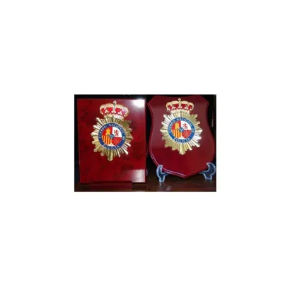 Metopa Policía Nacional Escudo Metalico - Albainox
