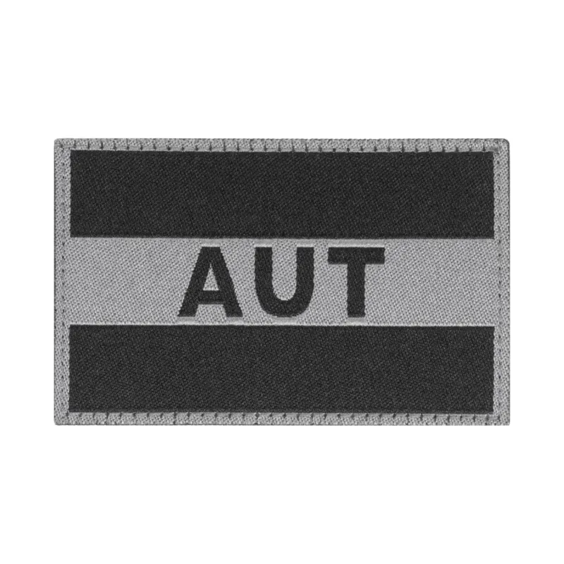Austria Flag Patch · Negro