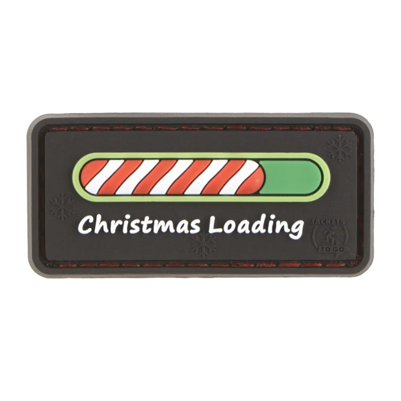 Christmas Loading Candy Rubber Patch