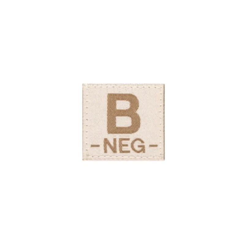 Clawgear B NEG Bloodgroup Patch · Tan / FDE