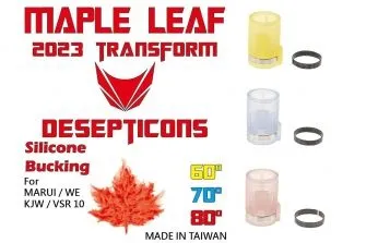 Maple Leaf 2023 Decepticon Silicone Bucking 80°