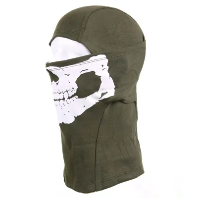 Balaclava Skull Cotton Χακί - 101 Inc