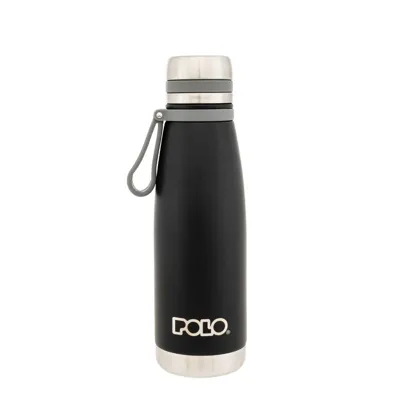 Θερμός Παγούρι Inox 650ml Μαύρο - Polo