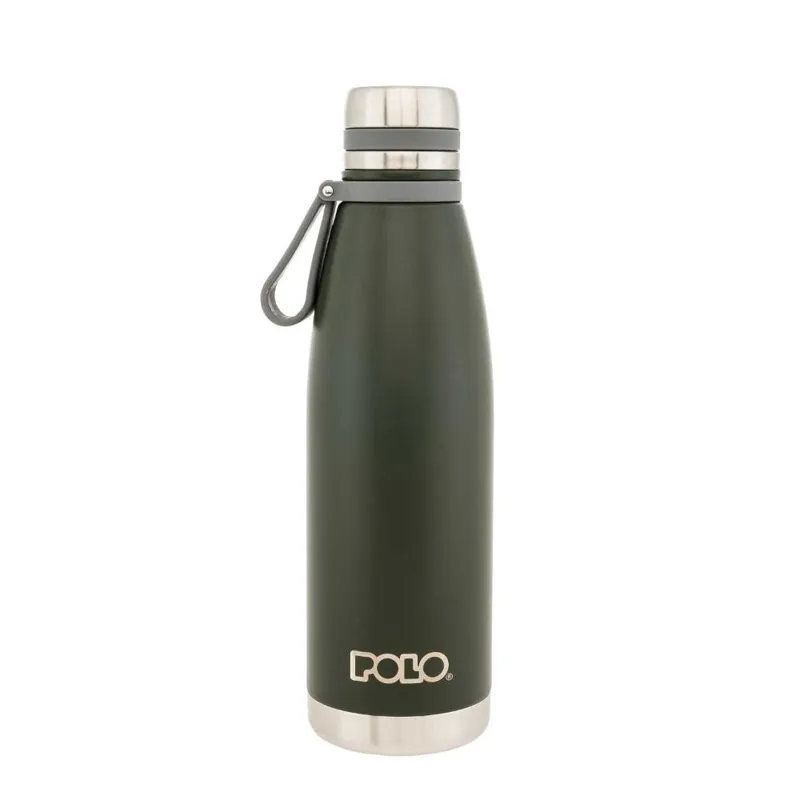 Polo Θερμός Παγούρι Inox 1100ml Χακί