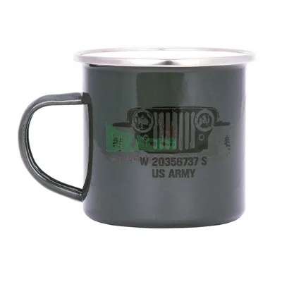 Tazza in Ferrosmalto - U.s. Army Jeep - 300 ml - Fostex