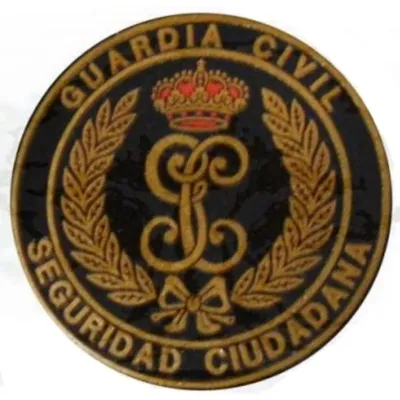Distintivo Seguridad Ciudadana Redondo con Velcro Miniatura - Albainox
