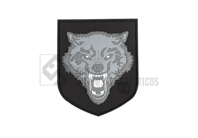 Escudo Lobo 3D PVC, Tipo B