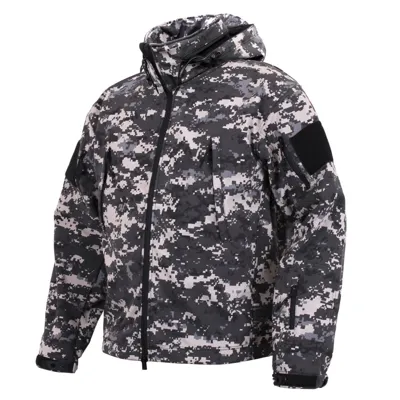 Bunda Tactical S Kapucí Softshell Digital URBAN - Rothco