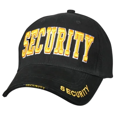 Čepice Deluxe Security "Žlutý Nápis" Baseball ČERNÁ - Rothco