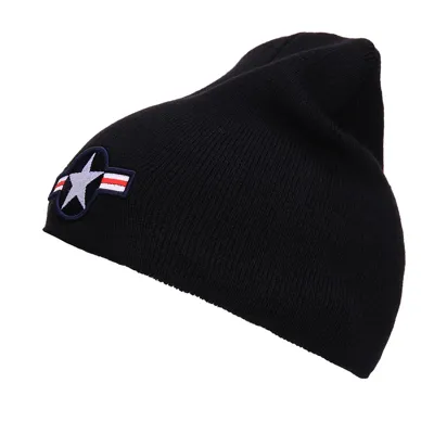 Čepice Pletená Beanie Wwii Air Force Černá - Fostex