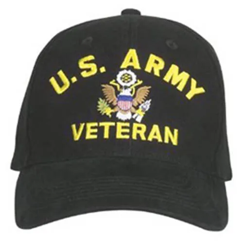 Rothco Čepice U.s. ARMY Veteran Baseball ČERNÁ