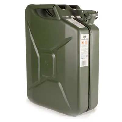 Kanystr Plechový 20L Zelený - Nový, TÜV - MMB