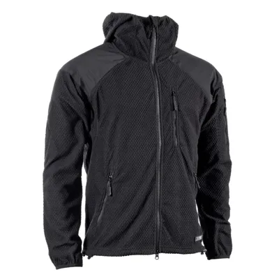 Mikina Zip S Kapucí Fleece DELTA ČERNÁ - AB