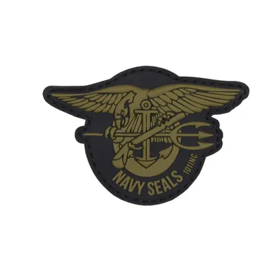 Nášivka 3D Plastová Navy SEALs Zelená - 101Inc
