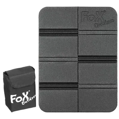 Podsedák Thermal Skládací S MOLLE Pouzdrem ČERNÝ - Fox Outdoor