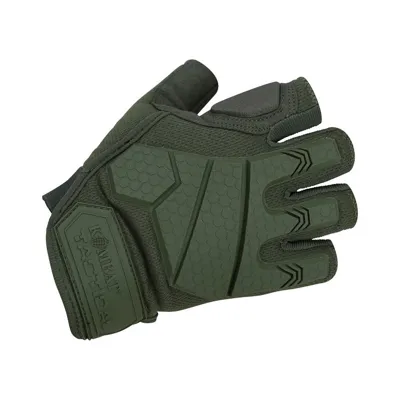 Rukavice Bezprsté ALPHA Tactical Zelené - Barva: Zelená -, Velikost - Kombat
