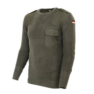 Vlněný Svetr BW Zelený, Nový Original - Bundeswehr