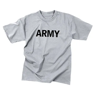 Triko Dětské S Nápisem ARMY ŠEDÉ - Barva: ŠEDÁ -, Velikost - Rothco