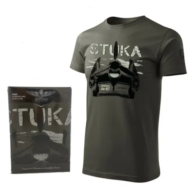 Triko Junkers JU-87 Stuka Šedozelené - ANTONIO®