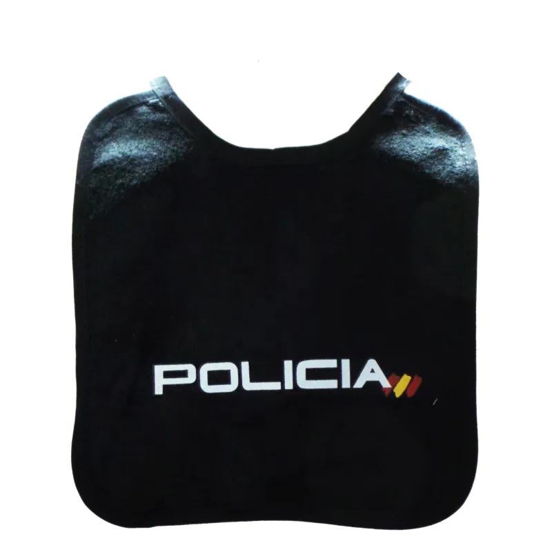 Babero Bebè con Serigrafia " Policía"
