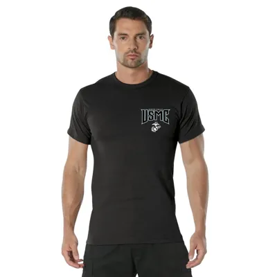 Triko Usmc First to Fight Černé - Barva: Černá -, Velikost - Rothco