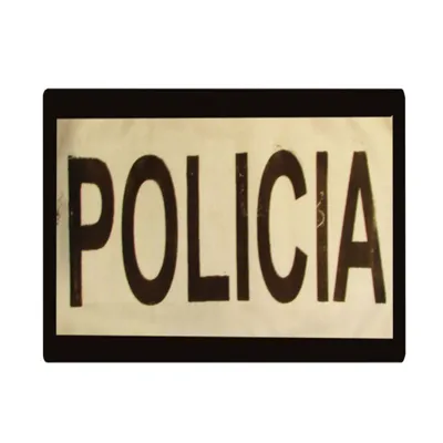 Distintivo Policía Reflectante