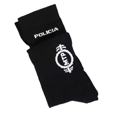 Calcetin Coolmax Bordado de Policía Talla P(37/39) - M.T.P. Tactical