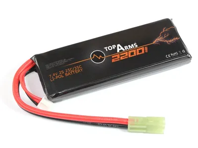 Akumulátor Li-Po 7,4V 2200mAh 25C/35C Mini Block 99x35x16 mm - Mini Tamiya - TopArms