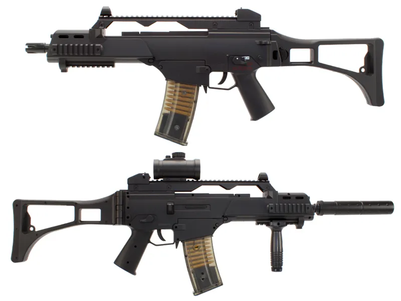 Double Eagle Airsoftová Zbraň M85P, Set S Příslušenstvím · Negro