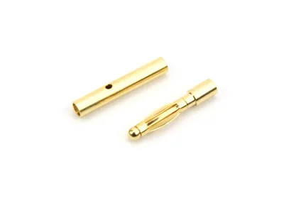 Dutinkový Pozlacený Konektor 2mm - 1 Pár - TopArms