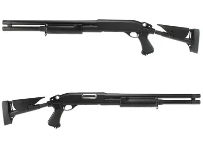 Brokovnice M870, Taktická NYLON Pažba, Dlouhá, KOV (CM.353LMN) - Cyma