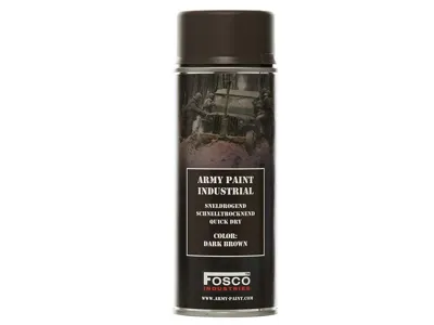 Barva ARMY Ve Spreji 400ml - Tmavě Hnědá - Fosco Industries