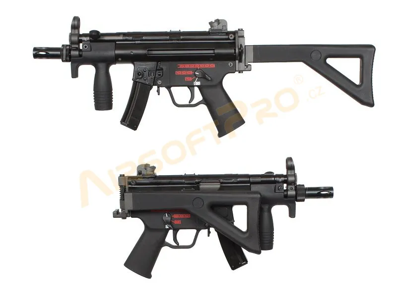 WE Airsoft Airsoftový Samopal Apache-K-PDW - Celokov · Negro
