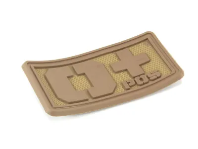 PVC 3D Nášivka S Krevní Skupinou 0+ - Písková - Emerson