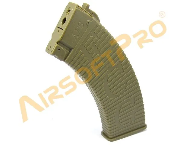 APS Airsoft Zásobník Pro AK Hell Style - 500 Ran · Tan / FDE