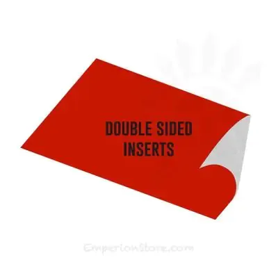 M-Sign Call Sign Patch /Reflective Double Sided Insert · Rojo